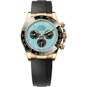 126518ln 0014 rolex watch oyster perpetual superlative chronometer officially certified men blue dial rubber black strap automatic analog cosmograph daytona