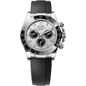126519ln 0007 rolex watch oyster perpetual superlative chronometer officially certified men meteorite white dial rubber black strap automatic analog cosmograph daytona