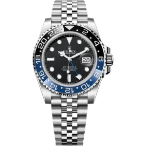 126710blnr 0002 rolex watch oyster perpetual date superlative chronometer officially certified men black dial metal silver strap automatic analog gmt master ii