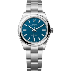 277200 0003 rolex watch datejust superlative chronometer officially certified men blue dial metal silver strap automatic analog sweeping hands oyster perpetual