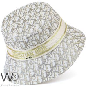 christian dior beige monogram bucket hat