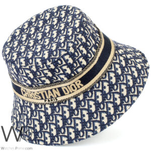 christian dior style bucket hat navy