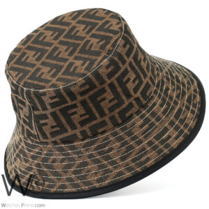 fendi style brown bucket hat