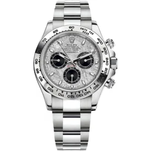 m116509 0073 rolex watch oyster perpetual superlative chronometer officially certified men meteorite white dial metal silver strap automatic analog cosmograph daytona