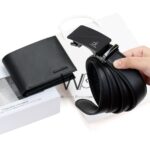 Black Calvin Klein Wallet And Belt For Men Ck Buckle Gift Set | Watches Prime