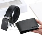 Black Calvin Klein Wallet And Belt For Men Ck Buckle Gift Set | Watches Prime