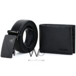 Black Calvin Klein Wallet And Belt For Men Ck Buckle Gift Set | Watches Prime