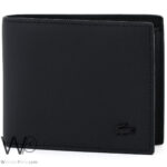 Black Lacoste Wallet And Belt For Men Buckle Gift Set | Watches Prime