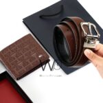 Brown Tommy Hilfiger Leather Wallet Brown Belt For Men Gift Set | Watches Prime Brown Tommy Hilfiger Leather Wallet Brown Belt For Men Gift Set | Watches Prime