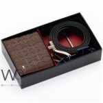 Brown Tommy Hilfiger Leather Wallet Brown Belt For Men Gift Set | Watches Prime Brown Tommy Hilfiger Leather Wallet Brown Belt For Men Gift Set | Watches Prime