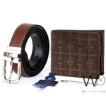 Brown Tommy Hilfiger Leather Wallet Brown Belt For Men Gift Set | Watches Prime Brown Tommy Hilfiger Leather Wallet Brown Belt For Men Gift Set | Watches Prime