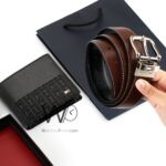Tommy Hilfiger Leather Wallet Black Brown Belt For Men Gift Set | Watches Prime