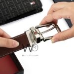 Tommy Hilfiger Leather Wallet Black Brown Belt For Men Gift Set | Watches Prime