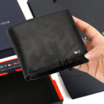 Tommy Hilfiger Wallet For Men Black Genuine Leather Patterned | Watches Prime Tommy Hilfiger Wallet For Men Black Genuine Leather Patterned | Watches Prime