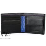 Tommy Hilfiger Wallet For Men Black Genuine Leather Patterned | Watches Prime Tommy Hilfiger Wallet For Men Black Genuine Leather Patterned | Watches Prime