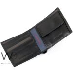 Tommy Hilfiger Wallet Men Black Genuine Leather Embroidered | Watches Prime
