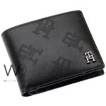 Tommy Hilfiger Wallet Men Black Genuine Leather Patterned Th | Watches Prime Tommy Hilfiger Wallet Men Black Genuine Leather Patterned Th | Watches Prime