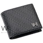 Tommy Hilfiger Wallet Men Black Genuine Leather Printed | Watches Prime