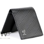 Tommy Hilfiger Wallet Men Black Genuine Leather Printed | Watches Prime