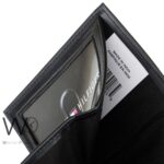 Tommy Hilfiger Wallet Men Black Genuine Leather Slim Trifold | Watches Prime