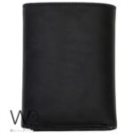 Tommy Hilfiger Wallet Men Black Genuine Leather Slim Trifold | Watches Prime