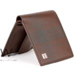Tommy Hilfiger Wallet Men Brown Genuine Leather Printed Metal Logo | Watches Prime