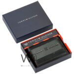 Tommy Hilfiger Wallet Men Glossy Black Genuine Leather Th | Watches Prime