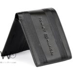 Tommy Hilfiger Wallet Men Glossy Black Genuine Leather Th | Watches Prime