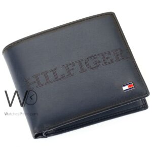 Tommy Hilfiger Wallet Men Brown Genuine Leather Printed Metal Logo | Watches Prime