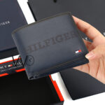 Tommy Hilfiger Wallet Men Navy Blue Genuine Leather | Watches Prime