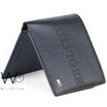 Tommy Hilfiger Wallet Men Navy Blue Genuine Leather | Watches Prime