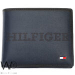 Tommy Hilfiger Wallet Men Navy Blue Genuine Leather | Watches Prime