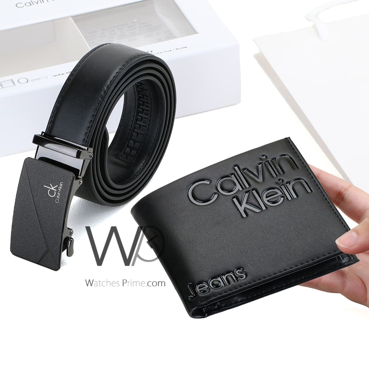 Black Calvin Klein Wallet And Belt For Men Ck Buckle Gift Set | Watches Prime Black Calvin Klein Wallet And Belt For Men Ck Buckle Gift Set | Watches Prime