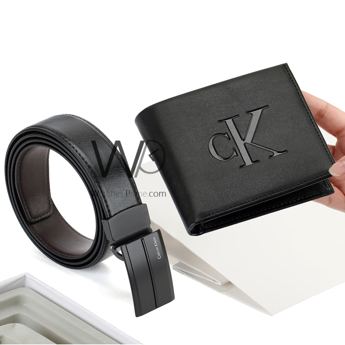 Black Calvin Klein Wallet And Belt For Men Ck Buckle Gift Set | Watches Prime Black Calvin Klein Wallet And Belt For Men Ck Buckle Gift Set | Watches Prime