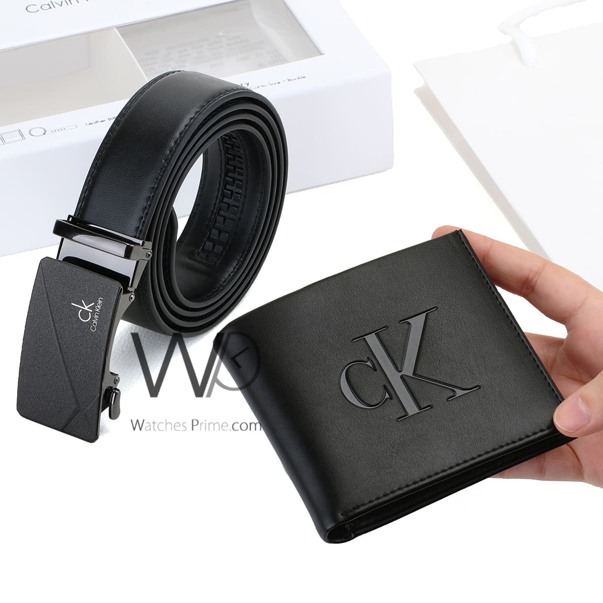 Black Calvin Klein Wallet And Belt For Men Ck Buckle Gift Set | Watches Prime Black Calvin Klein Wallet And Belt For Men Ck Buckle Gift Set | Watches Prime