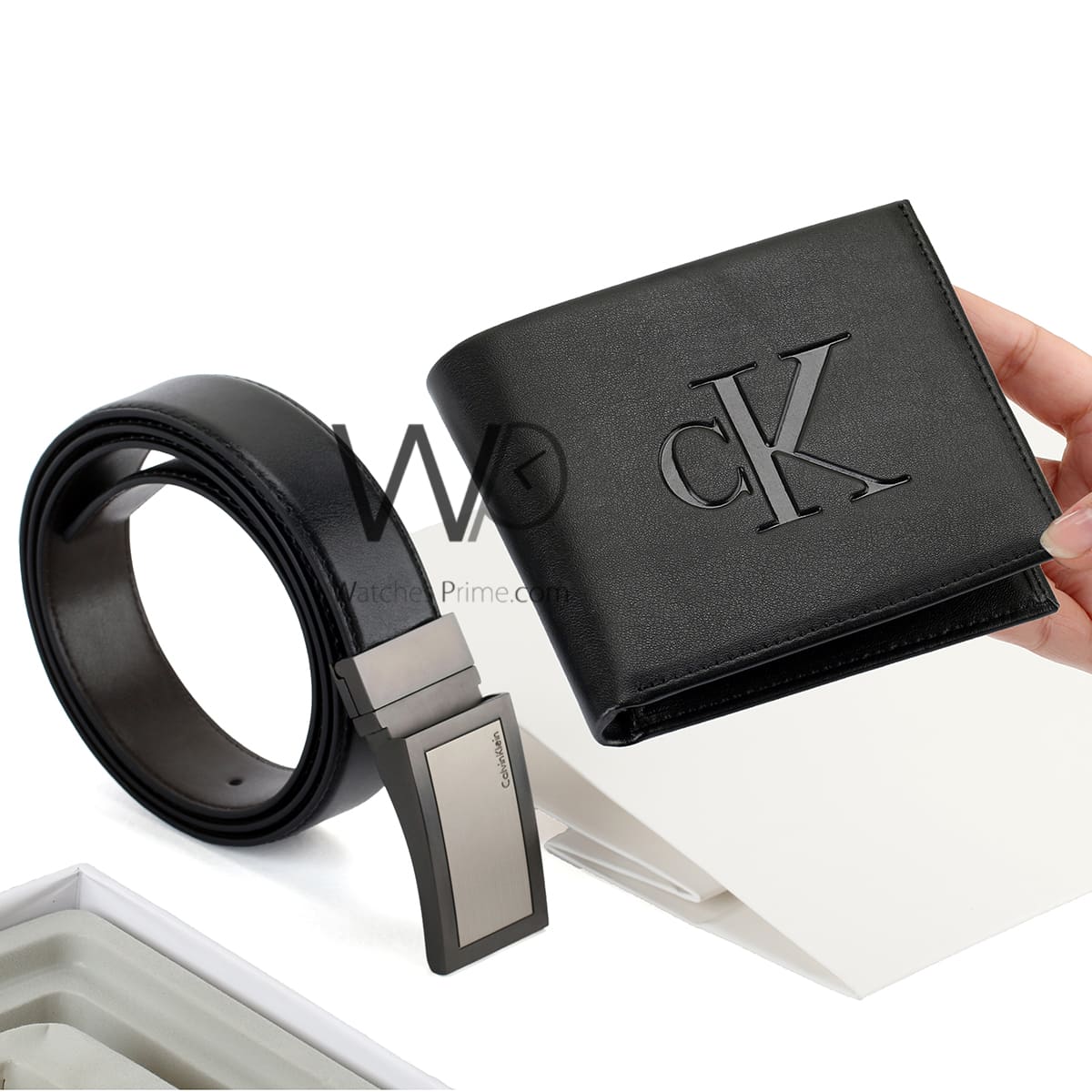 Black Calvin Klein Wallet And Belt For Men Ck Buckle Gift Set | Watches Prime Black Calvin Klein Wallet And Belt For Men Ck Buckle Gift Set | Watches Prime