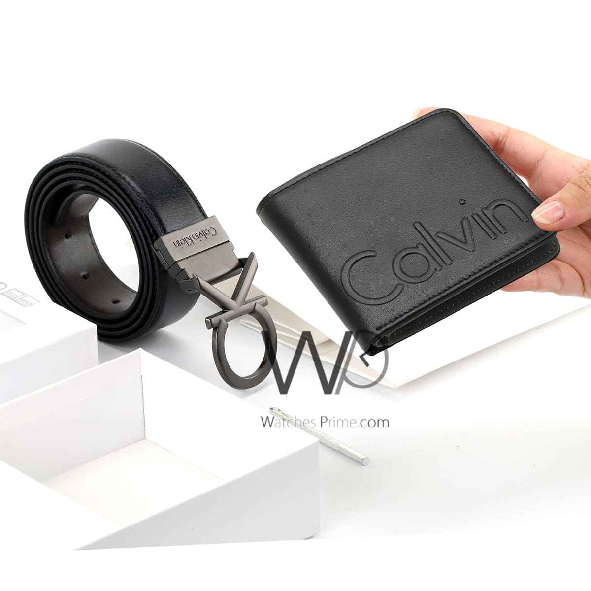 Black Calvin Klein Wallet And Belt For Men Ck Buckle Gift Set | Watches Prime Black Calvin Klein Wallet And Belt For Men Ck Buckle Gift Set | Watches Prime