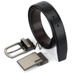 Calvin Klein For Men Black 2 Buckles Gray Double Face Belt Leather Ck Gift Box | Watches Prime Calvin Klein For Men Black 2 Buckles Gray Double Face Belt Leather Ck Gift Box | Watches Prime