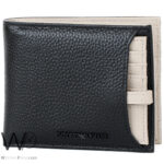 Emporio Armani Men Black Wallet Card Holder Beige Genuine Leather | Watches Prime Emporio Armani Men Black Wallet Card Holder Beige Genuine Leather | Watches Prime