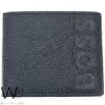 Hugo Boss Wallet Men Blue Genuine Leather | Watches Prime
