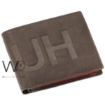 Hugo Boss Wallet Men Brown Genuine Leather | Watches Prime