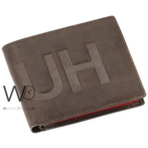 hugo boss authentic wallet men brown genuine leather