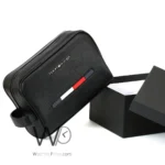 Tommy Hilfiger Black Handbag Leather For Men | Watches Prime