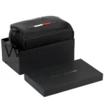 Tommy Hilfiger Black Handbag Leather For Men | Watches Prime