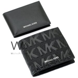 Tommy Hilfiger Wallet For Men Navy Blue Genuine Leather Patterned | Watches Prime