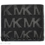 Mk Michael Kors Men Wallet Card Holder Black Genuine Leather | Watches Prime