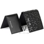 Mk Michael Kors Men Wallet Card Holder Black Genuine Leather | Watches Prime