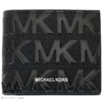 Mk Michael Kors Men Wallet Card Holder Black Genuine Leather | Watches Prime