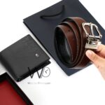 Tommy Hilfiger Leather Wallet Black Brown Belt For Men Gift Set | Watches Prime Tommy Hilfiger Leather Wallet Black Brown Belt For Men Gift Set | Watches Prime