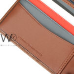 Tommy Hilfiger Wallet Men Brown Genuine Leather Metal Logo | Watches Prime